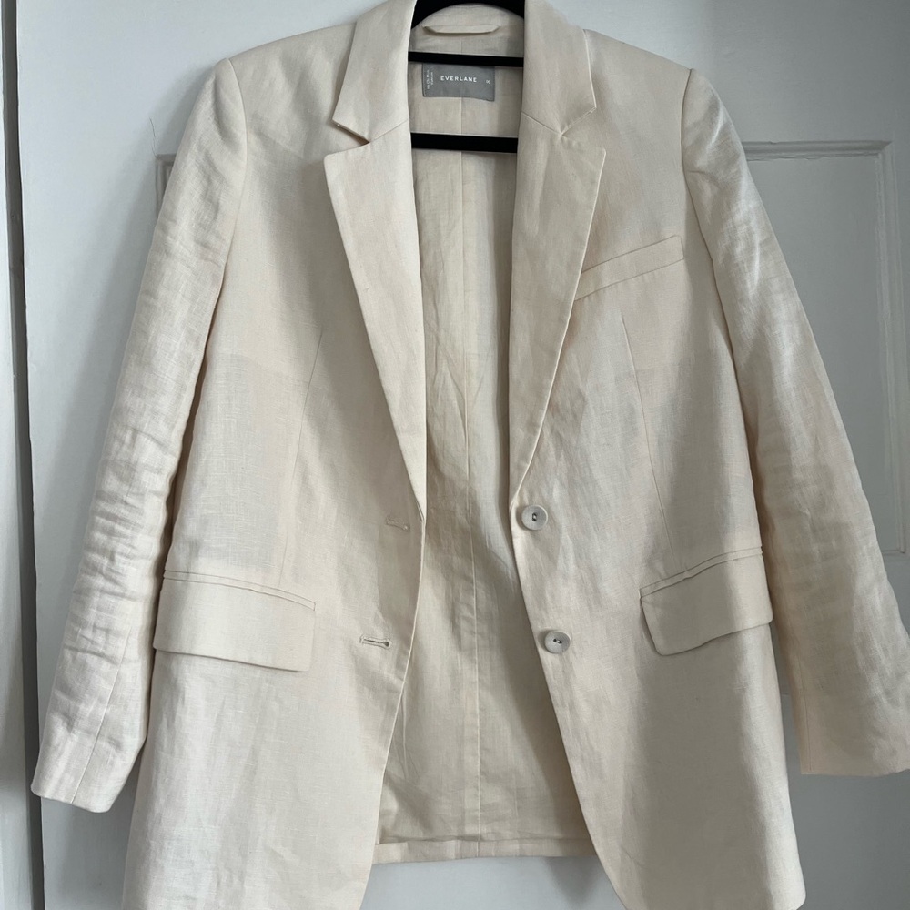 Everlane Linen Oversized Blazer - Canvas 00